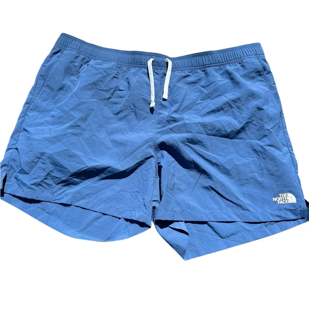 The North Face Mens Class V Water Shorts Blue Ripstop Elastic Waist  XXL